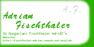 adrian fischthaler business card